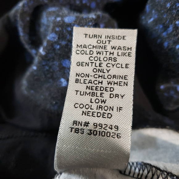 Catherine's Women's Black Blue Print Cotton Activewear Jacket Size 3X - Picture 4 of 7